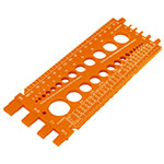 [10811] Regleta medidora de tuercas y tornillos, 22 cm, Truper REGLA-22