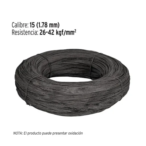 [40051] Kilo de alambre recocido calibre 15 en rollo de 60 kg, Fiero ALRE-1560