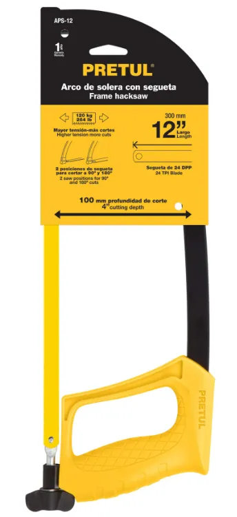 Arco 12' de solera para segueta, Pretul APS-12