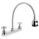 Mezcladora inox 8' p/fregadero, flexible, cruceta, Aqua AQF-87
