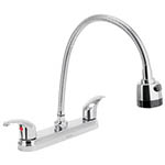 Mezcladora inox 8' p/fregadero, flexible, palanca, Aqua AQF-88