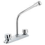 Mezcladora inox 8' p/fregadero, cuello cobra, standard,Foset AQF-94