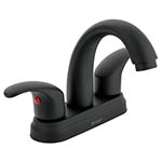 Mezcladora negro mate 4' p/lavabo, nariz curva, palanca,Aqua AQM-52M