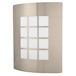 Arbotante decorativo cuerpo acero inox, lámpara no incluida ARB-003S