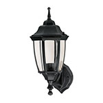 Arbotante tipo farol soportado negro, lámpara no incluida ARB-101S
