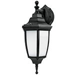Arbotante de LED 8 W tipo farol suspendido negro, Volteck ARB-103L