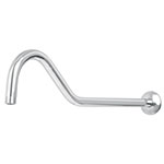 Brazo de 50 cm y chapetón tipo gancho para regadera, Aero BCH-720