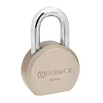 Candado redondo, 65mm, gancho corto, llave de puntos,blister CA-65Q