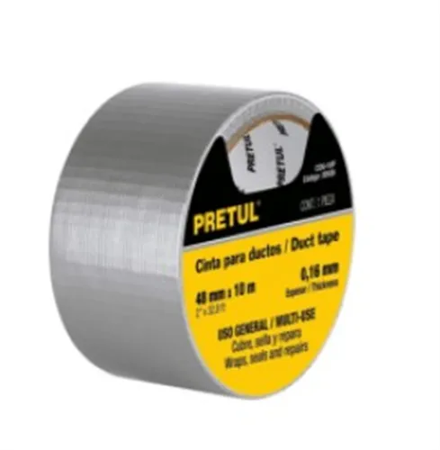 Cinta para ducto 10m x 48mm, espesor 0.16mm, Pretul CDU-10P