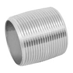 [48790] Niple de acero galvanizado 1-1/2' cuerda corrida, Foset CG-475