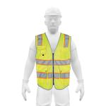 [102444] Chaleco de seguridad de alta visibilidad, verde, grande CHS-900V-L