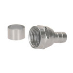 Bolsa con 4 conectores coaxiales RG 59 tipo campana, Volteck COCO-59C