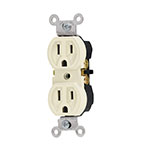 Contacto dúplex, 2 polos 3 hilos, Standard, marfil, Volteck CODO-S