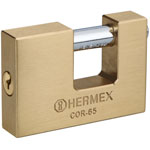 Candado antipalanca, 65mm, cuerpo de latón llave tradicional COR-65