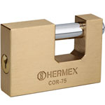 Candado antipalanca, 75mm, cuerpo de latón llave tradicional COR-75