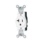 Contacto sencillo, 2 polos 3 hilos, 20 A, Standard, blanco COSE-MSB