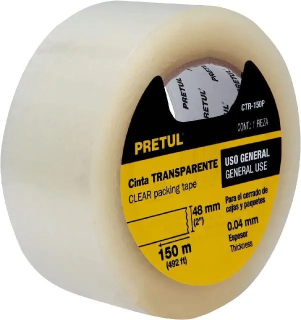 [20525] Cinta de empaque 48 mm x 40 m transparente, Pretul CTR-40P