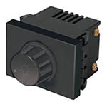 Dimmer giratorio, 1.5 módulos, línea Española, color negro DIM15-EN