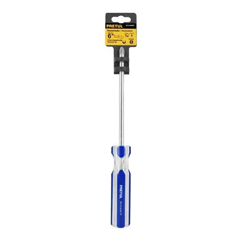 [21470] Desarmador de cruz 5/16 x 6' mango de PVC, Pretul DP-5/16X6TP