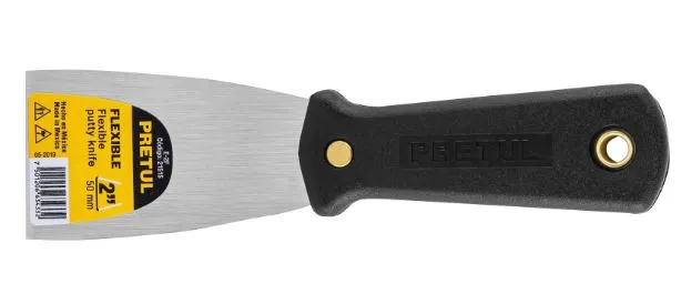 Espátula flexible 2' con mango de plástico, Pretul E-2F