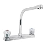 Mezcladora 8' p/fregadero, cuello cobra, manerales acrílico F-319A