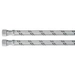 [45489] Manguera lavabo/fregadero, acero inox, 1/2' x 3/8', 40 cm FLA-40XL