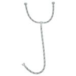 [49124] Manguera 'T', acero inox, 55 cm, para lavabo, Foset FTE-55X