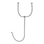 Manguera 'T', acero inox, 55 cm, para lavabo, Latam, Foset FTE-55XL