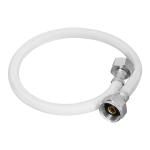 Manguera para WC, vinilo blanco, 1/2' x 7/8', 50 cm, Foset FWC-50B