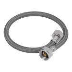 Manguera para WC, vinilo gris, 1/2' x 7/8', 50 cm, Foset FWC-50V