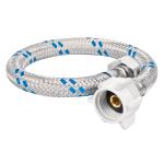 Manguera WC, aluminio, 1/2' x 7/8', 35 cm, conector plástico FWC-P35