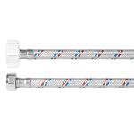 Manguera WC, aluminio, 1/2'x7/8', 35 cm, plást/metál, Basic FWC-P35P