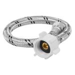 Manguera WC, acero inox, 1/2'x7/8', 35 cm, conector plástico FWC-P35X