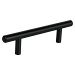 Jaladera de 96mm estilo 'Cilindro' acabado negro, Hermex JAL-0361