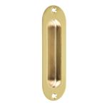 [48992] Jaladera de embutir ovalada acabado latón brillante, Hermex JALE-12