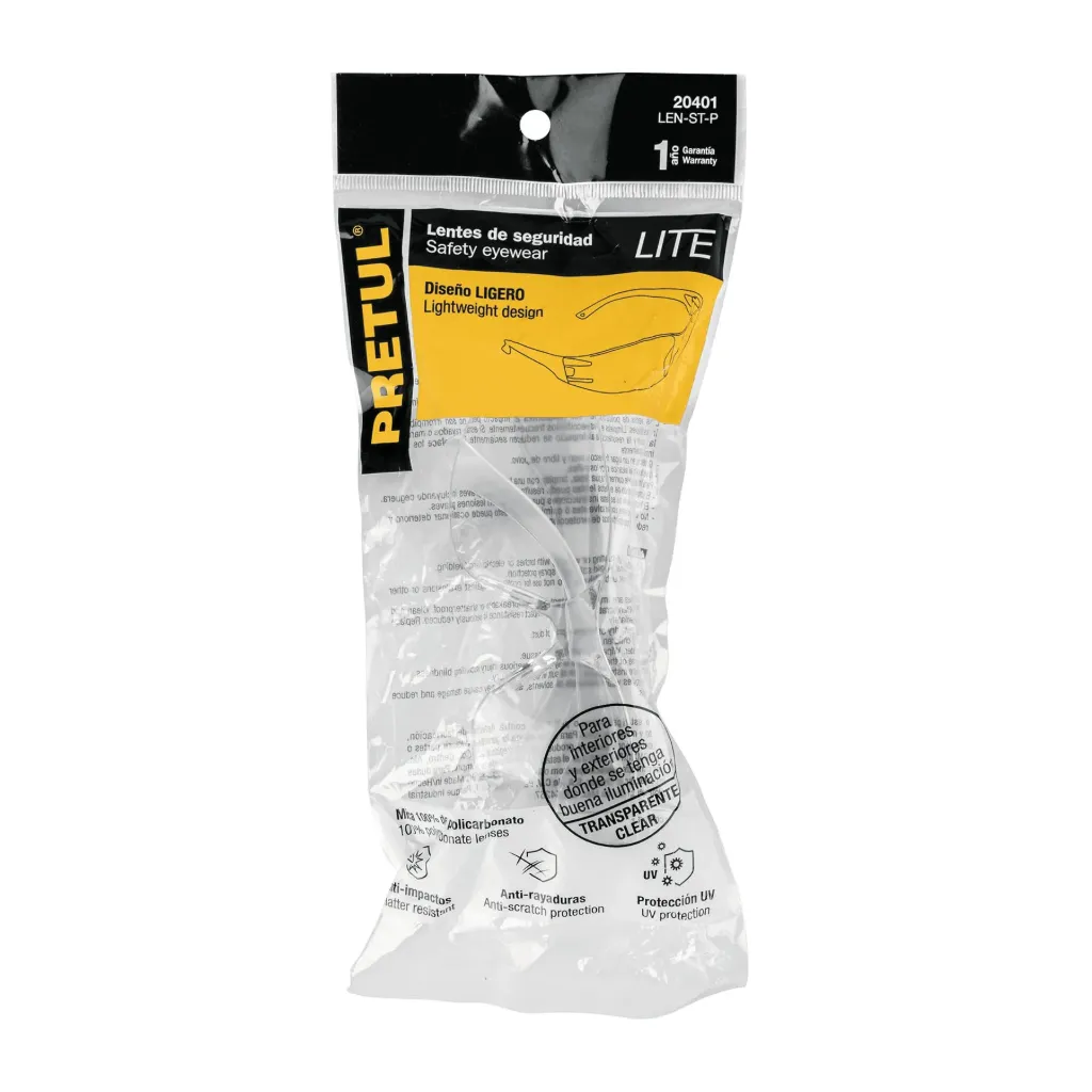 Lentes de seguridad transparentes, Pretul Lite LEN-ST-P