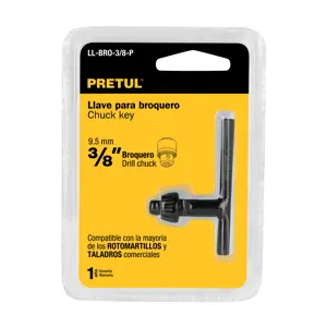 [27035] Llave para broquero de 3/8', Pretul LL-BRO-3/8-P