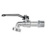 Llave de esfera de zinc 1/2', 110 g, s/adaptador, Basic LLE-110ZS