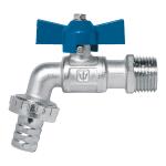 Llave de esfera c/maneral corto, latón, 130gr, 1/2', Foset LLE-130L