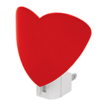 Luz de noche con lámpara E12, corazón, Volteck LUZ-13