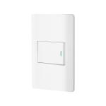 Placa armada blanca 1 interruptor 1.5 módulos, Lisboa PA-APSE15-LB