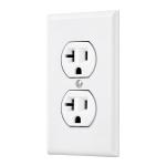 Placa armada contacto dúplex,2 polos, línea Standard, blanco PA-CODO-MSB