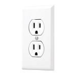 Placa armada 2 contactos polarizados, línea Standard, blanco PA-CODO-SB