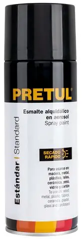 [27172] Pintura en aerosol, negro mate, Pretul PA-NM-P