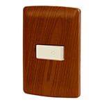 [49952] Placa armada con timbre madera, línea Italiana, Volteck PA-TI-IM