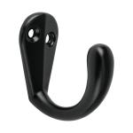 Gancho sencillo tipo perchero, negro, Hermex PEPU-06
