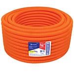 Metro de poliducto 3/4' corrugado flex. c/guía, rollo 50 m PF-3/4G