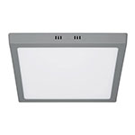 Luminario LED cuadrado tipo plafón 24 W, gris, luz de día PLA-221L