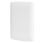 Placa de ABS, ciega, línea Italiana, color blanco, Volteck PPC-IB