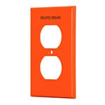 Placa para contacto dúplex tierra aislada, línea estándar PPDO-TAS